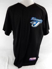 2004-06 Toronto Blue Jays #55 Game Used Black Jersey Spring Training NP Rem 48 2
