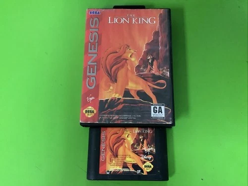 Lion King (Sega Genesis, 1994) No Manual Tested