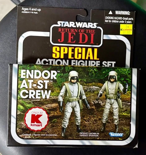Star Wars Endor AT-ST Crew Special Set (2012, K-Mart ExcIusive, New, Sealed)