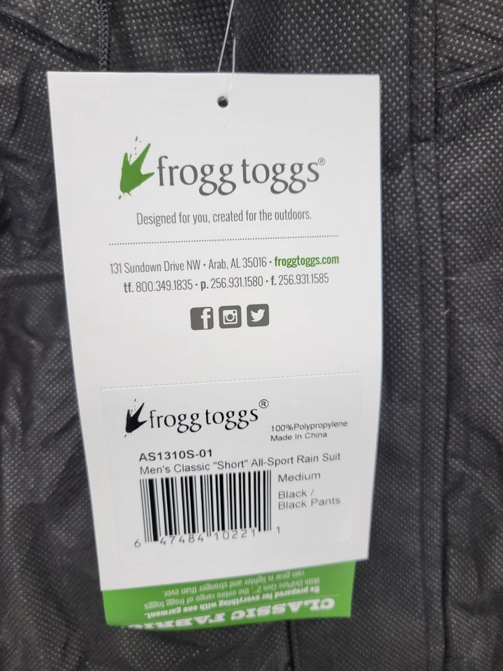 Traje de lluvia FROGG TOGGS clásico todo deportivo de 3 capas impermeable transpirable para hombre Foto 4 de 4