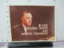 CBS TV show photo 1960s Walter CRONKITE news TITLE #1