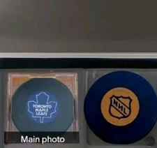 TORONTO MAPLE LEAFS NHL VINTAGE APPROVED VICEROY MFG. GAME PUCK Made In 🇨🇦 