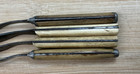 Four Antique 1800s Bone Handle Carbon Steel 3-Tine Forks, 3 Different Styles — photo 10