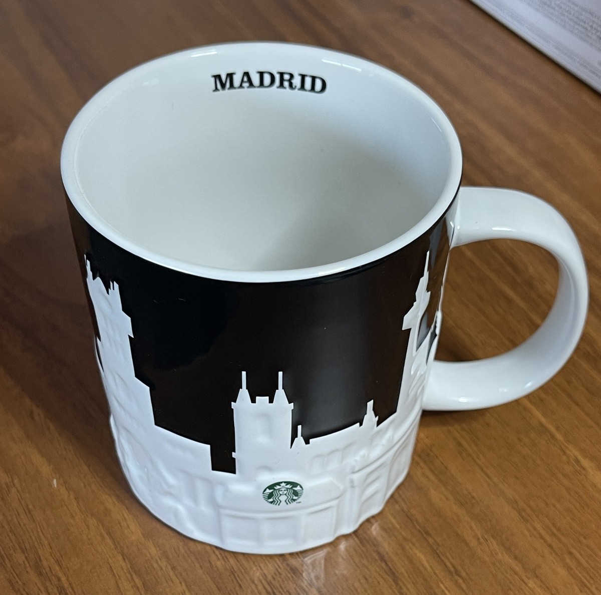 Starbucks Embossed 16oz City Mug Cup Relief Series MADRID SPAIN