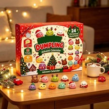 Christmas Dumpling Squishy Advent Calendar 24 Days Countdown Mystery Surprise