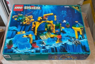 NEU VINTAGE LEGO SYSTEM AQUAZONE SET 6195 NEPTUNE DISCOVERY LAB, VERSIEGELTE TASCHEN!!