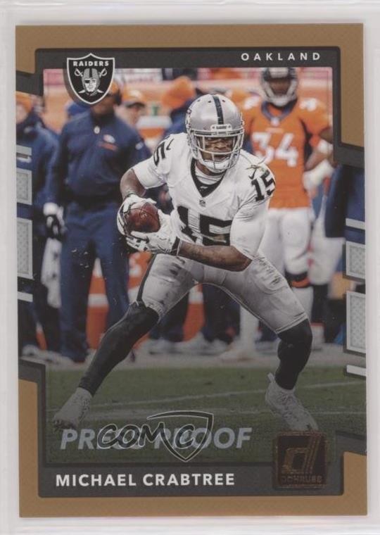 2017 Panini Donruss Retail Press Proof Bronze Michael Crabtree #183 0r81