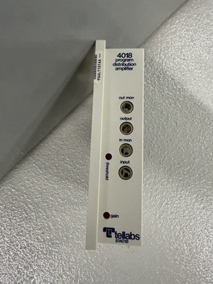 Tellabs 4018 Program Distribution Amplifier 76-814018 Vintage Telecom Module