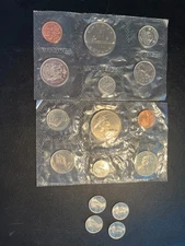 Canada Collectible Coins (2) 1968 BU CLAD Mint Sets & (4) BU+ SILVER 1964 dimes