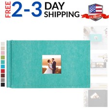Small Photo Album 4x6 100 Photos Cover Picture Book with 100 Horizontal Pocke...