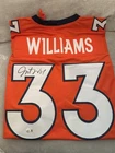 Javonte Williams Autographed Signed Denver Broncos Football Jersey Beckett COA