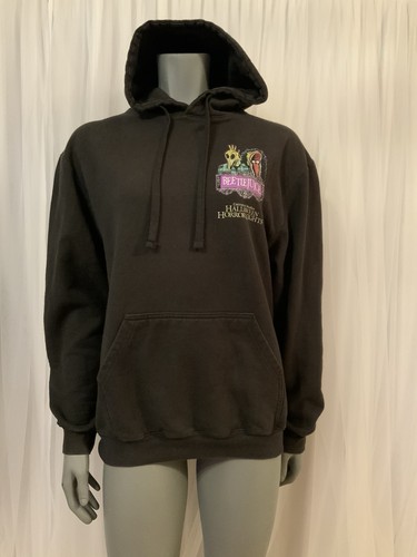 Universal Studios Beetlejuice Halloween Horror Nights Black Hoodie Size M