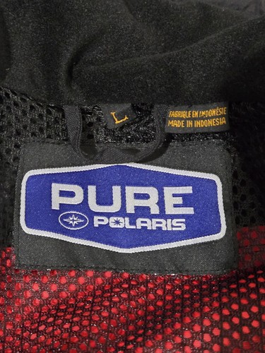 Polaris riding jacket mens Large vented mesh red black silver padded chest elbow - Picture 6 of 17