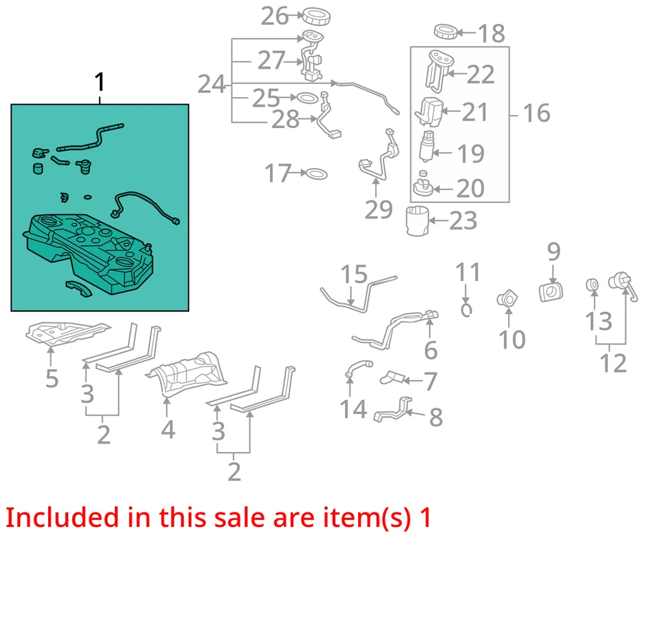 (LOCAL PICKUP ONLY) Fuel Tank Fits 07-11 LEXUS GS350 870371 Foto 3 de 4
