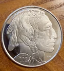 Liberty Indian Head Buffalo 2023 USA Silver 1 troy oz .999 Fine Silver Round HM