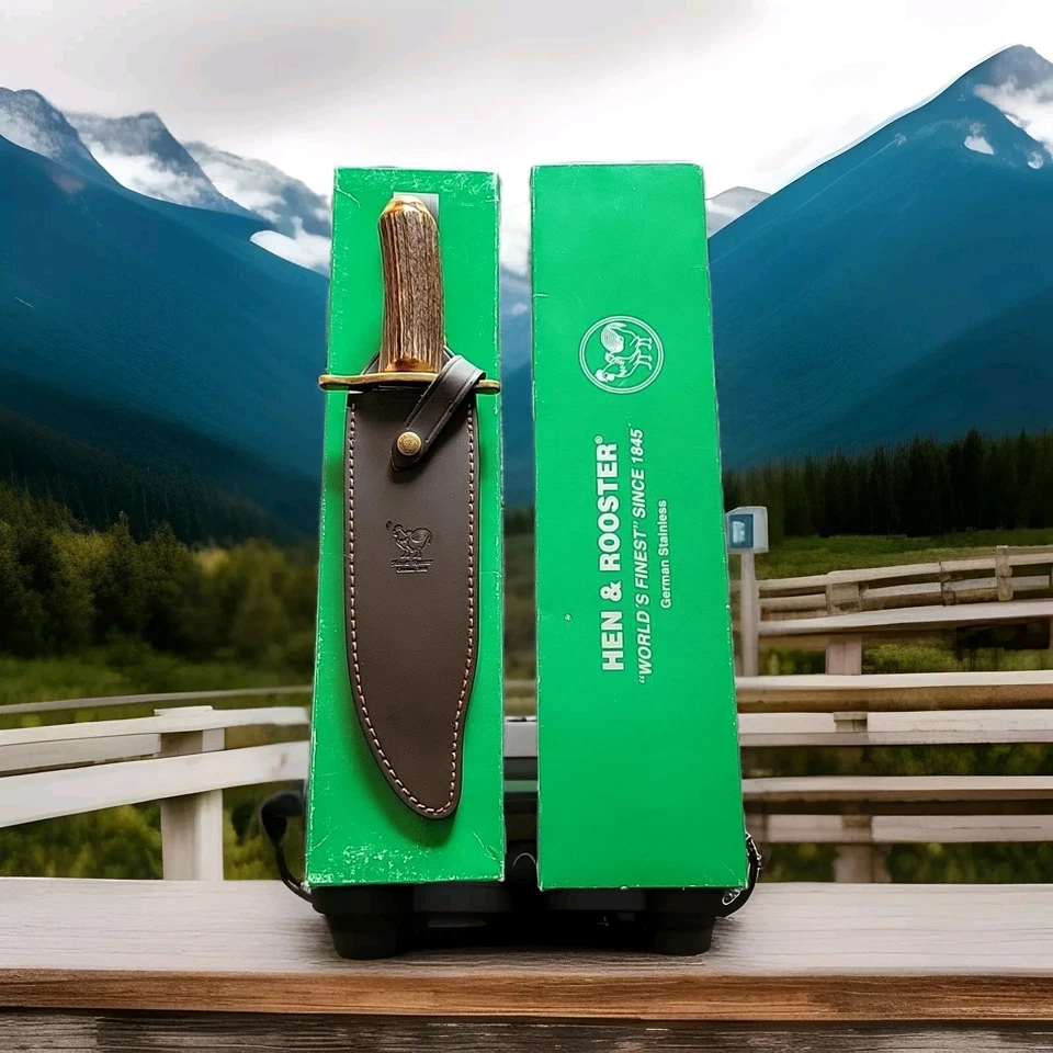 Cuchillo Bowi alemán de acero inoxidable para gallina y gallo Foto 2 de 4