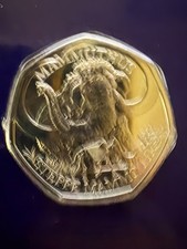 2024 STEPPE MAMMOTH Brilliant Uncirculated BU 50p Coin - BUNC - NIFC