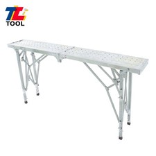 1.8m Aluminum Alloy Portable Folding Adjustable Scaffolding Work Platform