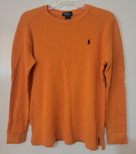 Polo by Ralph Lauren Boys Size L (14-16) Knit Thermal Orange