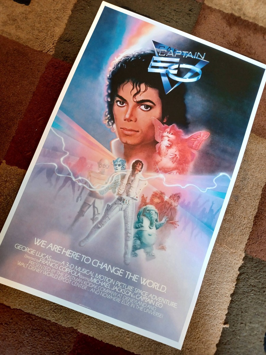 Disney Captain EO 11x17 Michael Jackson Poster 1986 | eBay