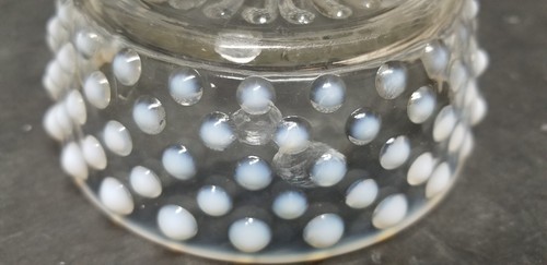 VTG FENTON MOONSTONE OPALESCENT HOBNAIL GLASS BOWL 4 1/2” - Picture 7 of 7