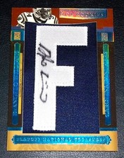 (#02/80) Rc Jersey Letter DeAngelo Williams Auto 2006 National Rookie Autograph