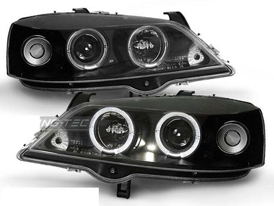 Ajovalot mallille for Opel ASTRA G 97-04 Angel Eyes Black SONAR LPOP19WL XINO US