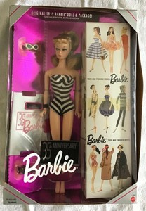 original 1959 barbie doll and package 35th anniversary