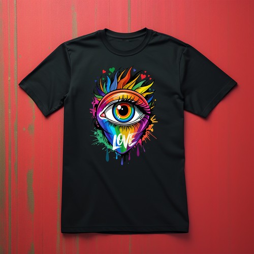 Pride_21 Eye of Love T-shirt - Funny and Fabulous! Unisex design to proudly show - Picture 6 of 46