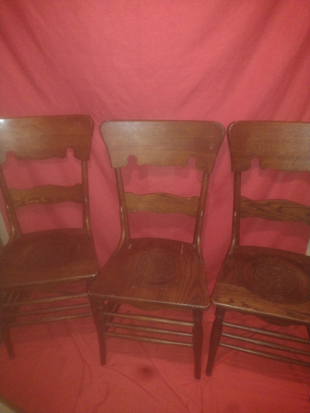 4 Antique Oak Chairs. eBay