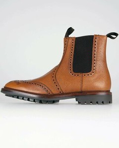 loake brogue chelsea boots