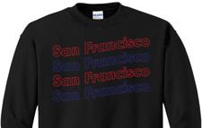 San Francisco California Crewneck Sweatshirt Custom