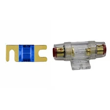 IMC Audio 15 Amp Mini ANL and 1 Fuse Fuse holder 4 6 8 Gauge Car Audio Gold