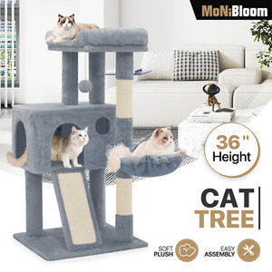 Cat Tree Activity Center Kitten Playing Condo House Multi Level Scratching Post