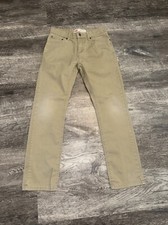 Levi's 511 Boys Size 14 Reg Slim Tan Soft Jeans Khaki Pockets Casual 27x27