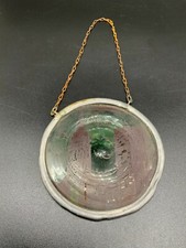 HINTERGLASBILD MÜNCHEN MUNDGEBLASEN ZINNRAHMEN