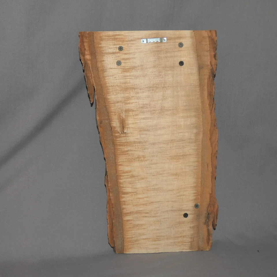 Rustic Raw Edge Wood Memo Pad, Paper Roll Memo Board, Message Center OOAK - Image 2 of 4