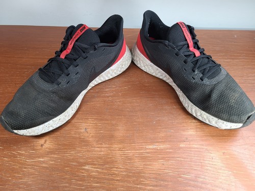 Nike Revolution 5 Men's Size 13 Running Shoes Black Anthracite Red BQ3204 003 - Picture 5 of 10