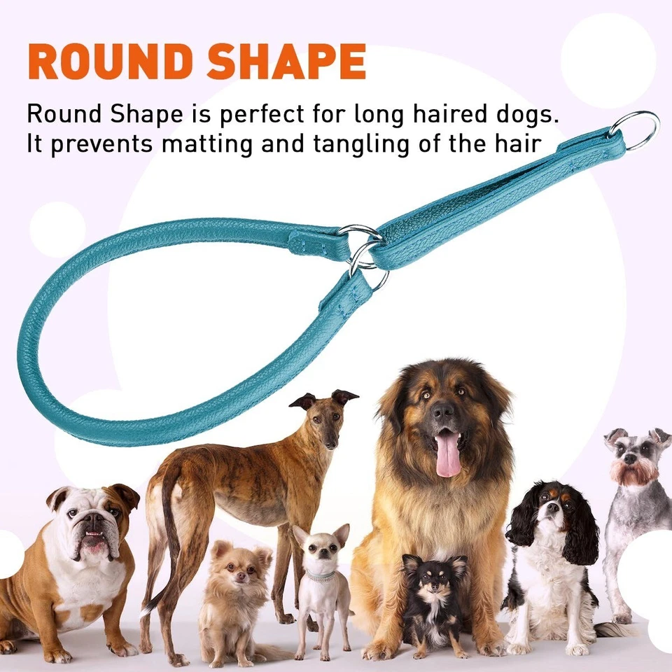 Cuello Martingala de Cuero Genuino Enrollado Suave Foto 4 de 4