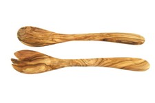 Salad servers olive wood 30 cm WOODEN