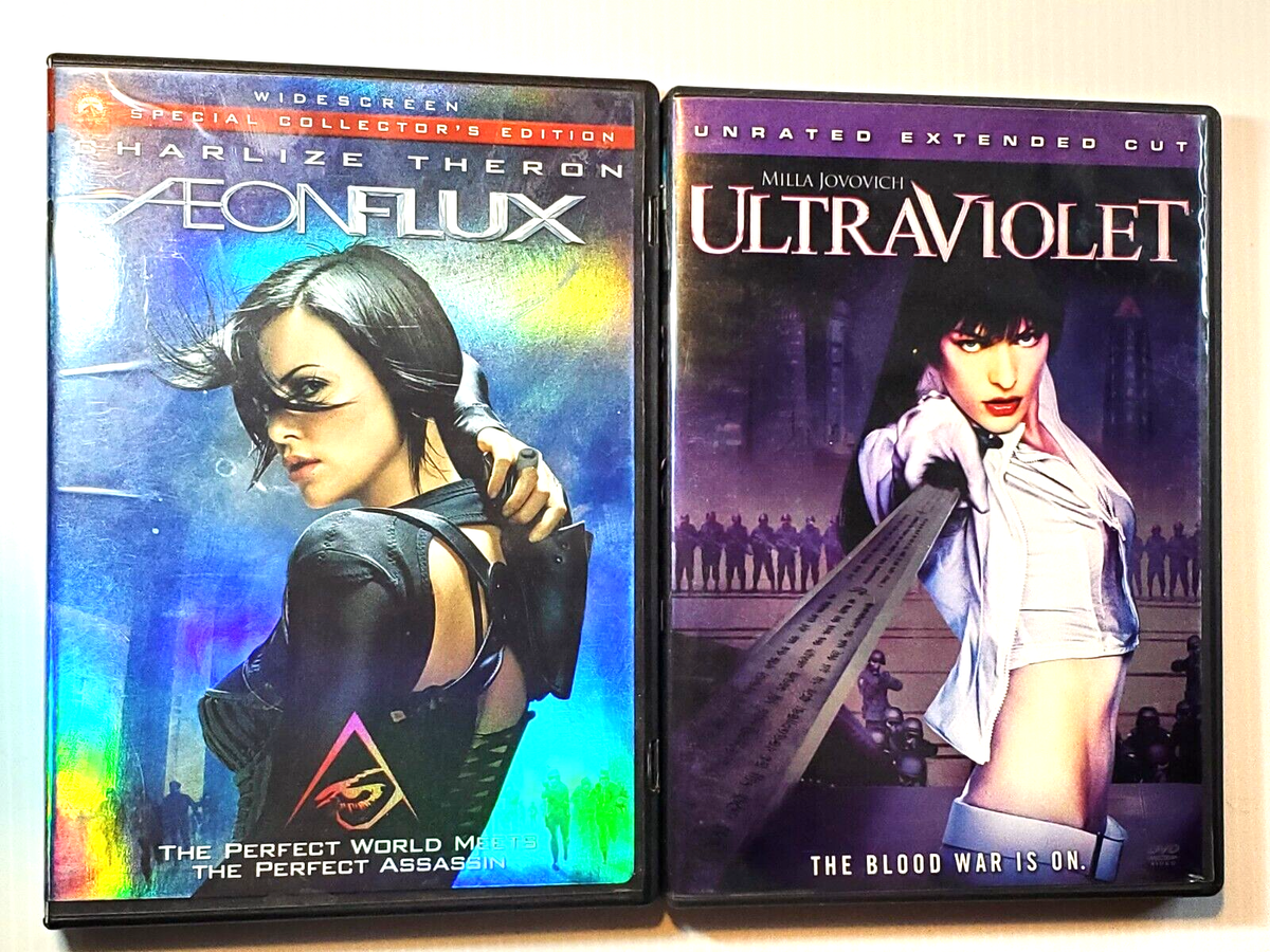 Two Action DVD Movies AeonFlux Ultra Violet DVDs Charlize Theron  Milla J