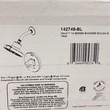 Delta 142749-BL Nicoli Single Function Pressure Balanced Shower Only, Matte Blac