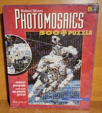 Buffalo Robert Silver's PHOTOMOSAICS ASTRONAUT 500 pc Puzzle, Excellent