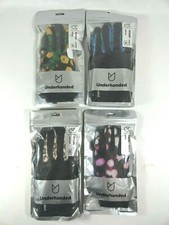 4 Pair New Underhanded Womens Sz LG Gloves Multi Color Design NWT