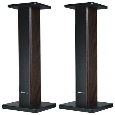 2) Rockville 28'' Wood Studio Monitor Speaker Stands For Behringer Truth B2030A