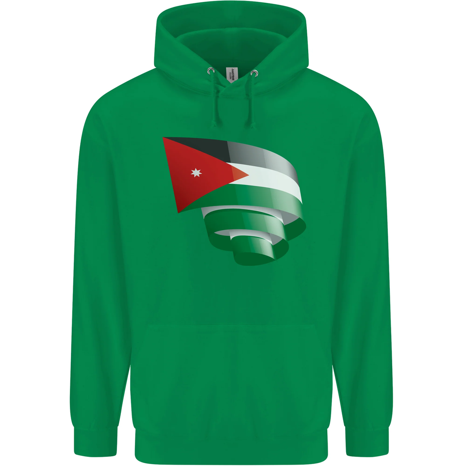Curled Jordan Flag Jordanian Day Football Childrens Kids Hoodie eBay