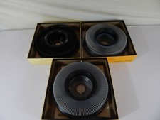 Lot of 3 Vintage Kodak Carousel 140 Slide/80 Slide Trays Original Boxes Made USA