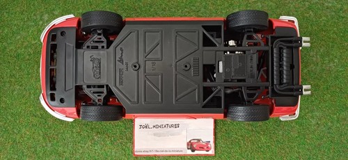 FERRARI DINO 246 GT rouge clair coupé 1/18 ANSON voiture miniature de collection - Imagen 8 de 8