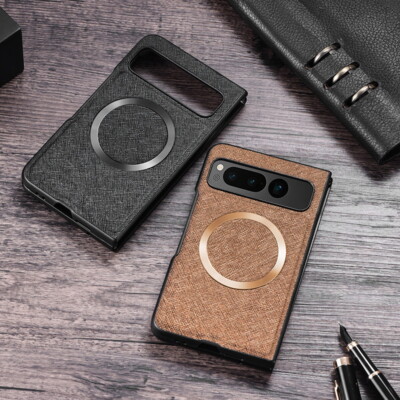 Magnetic Handy Hülle für Google Pixel Fold Leder Hybrid Falten Soft Case Magsafe