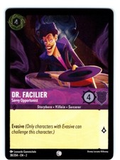 Lorcana Dr. Facilier Savvy Opportunist 38/204 Cold Foil Rise of the Floodborn